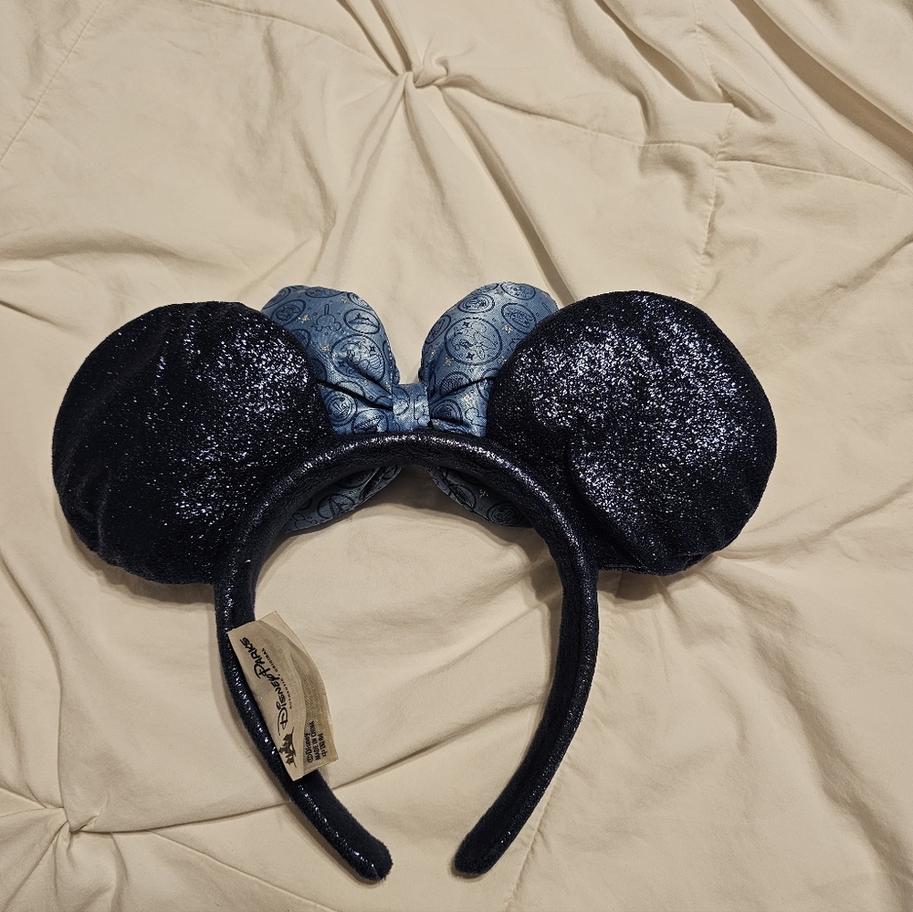 Blue and Black Mickey Mouse Ears Headband Disney Ears - Picture 2 of 2